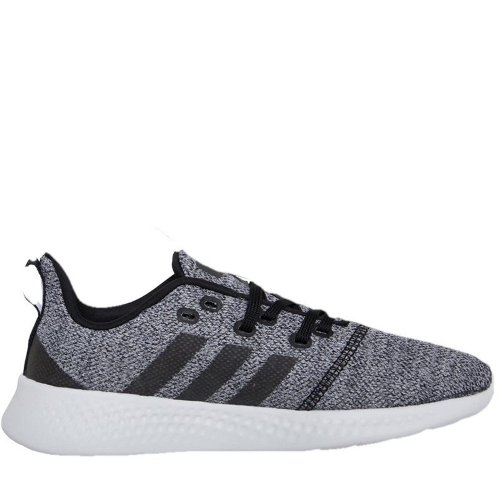 Adidas Promotion Running Shoe Cloudfoam Women Size 11 Black Grey White Sneakers